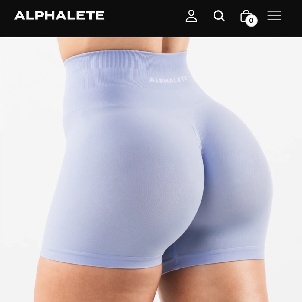 Chic Light Blue Biker Shorts